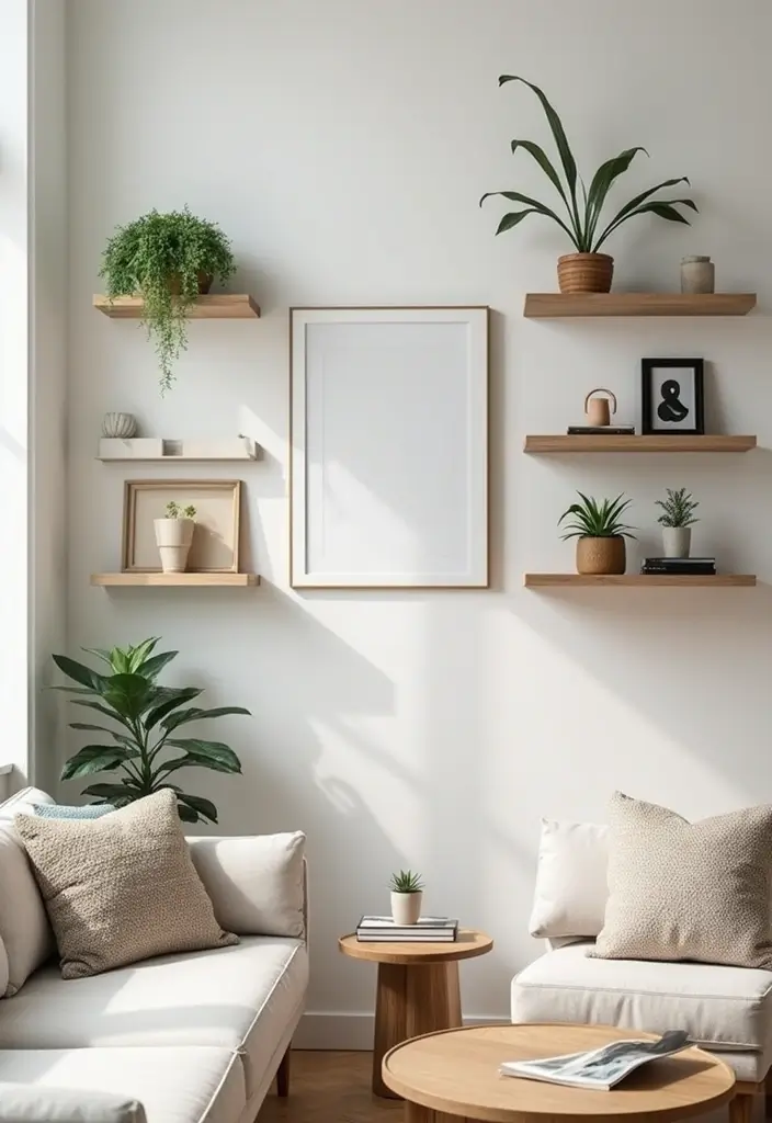 25 Living Room Condo Ideas That Make Small Spaces Feel Big - 4. Open Shelving