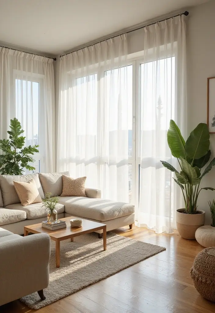 25 Living Room Condo Ideas That Make Small Spaces Feel Big - 5. Natural Light Emphasis