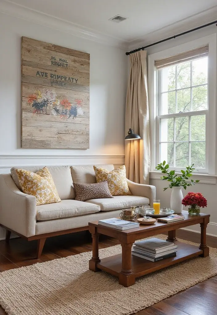 26 Small Eclectic Living Room Ideas That Feel Creative and Cozy - 24. Use Textured Wall Treatments