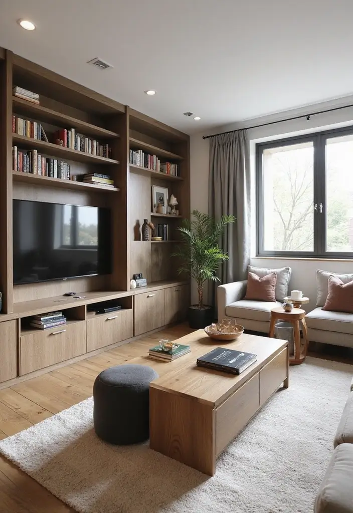 26 Small Eclectic Living Room Ideas That Feel Creative and Cozy - 3. Use Multifunctional Furniture