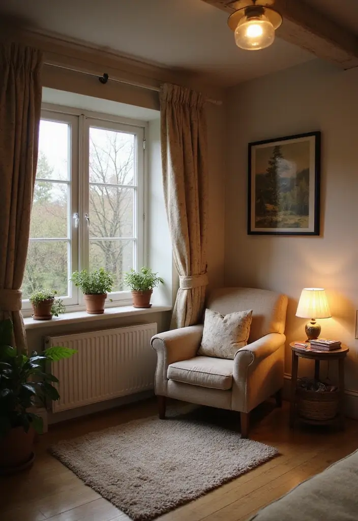27 Bloxburg Cottage Living Room Ideas That Feel Cozy and Adorable - 11. Cozy Reading Nook