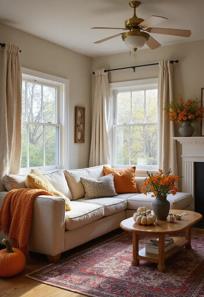 27 Bloxburg Cottage Living Room Ideas That Feel Cozy and Adorable - 18. Seasonal Decor Changes