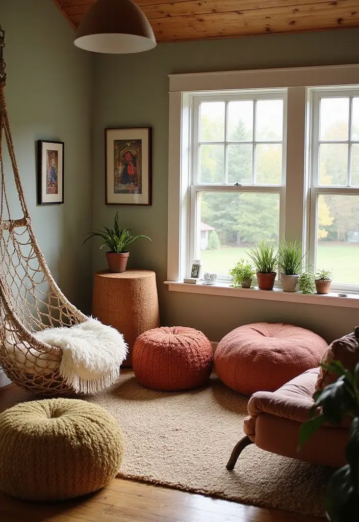 27 Bloxburg Cottage Living Room Ideas That Feel Cozy and Adorable - 22. Alternative Seating Options