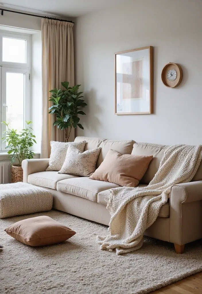 27 Bloxburg Cottage Living Room Ideas That Feel Cozy and Adorable - 3. Cozy Textiles