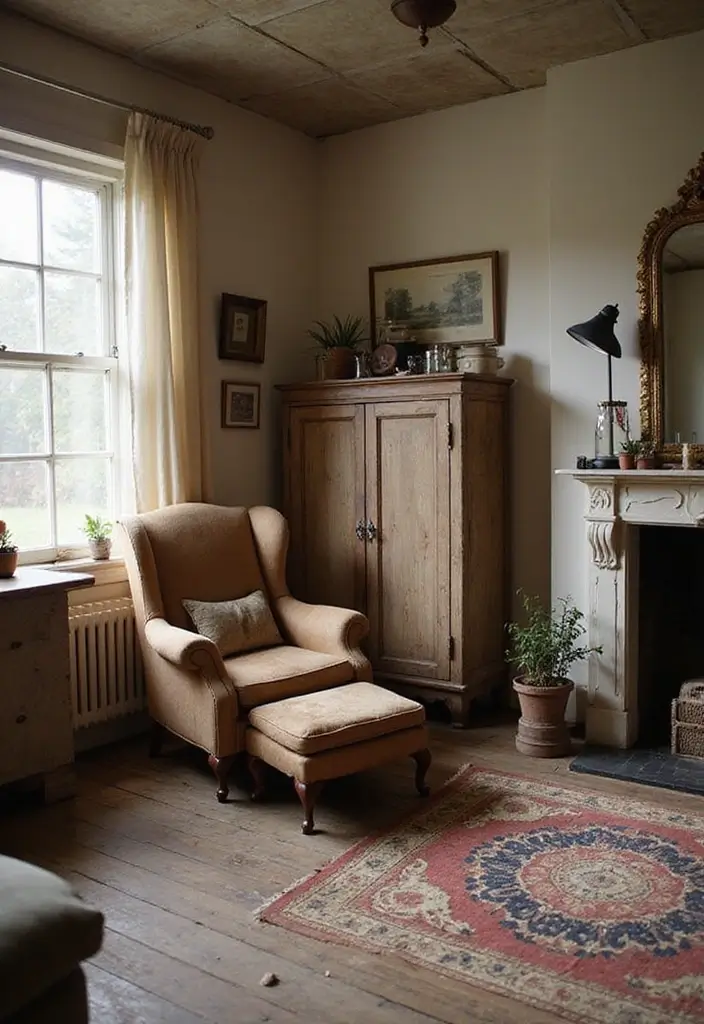 27 Bloxburg Cottage Living Room Ideas That Feel Cozy and Adorable - 6. Vintage Finds