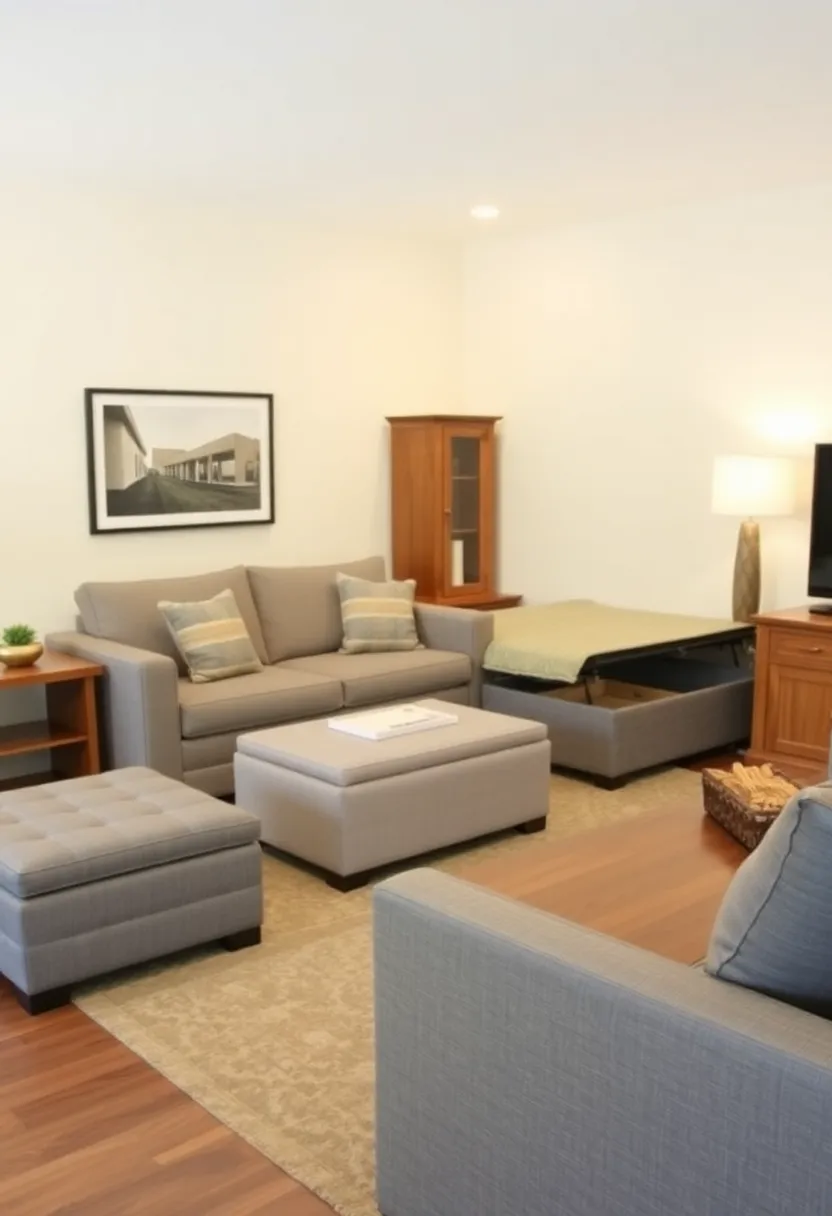 27 Cozy Living Room Ideas That Make Any Space Feel Inviting - 10. Multi-Functional Furniture