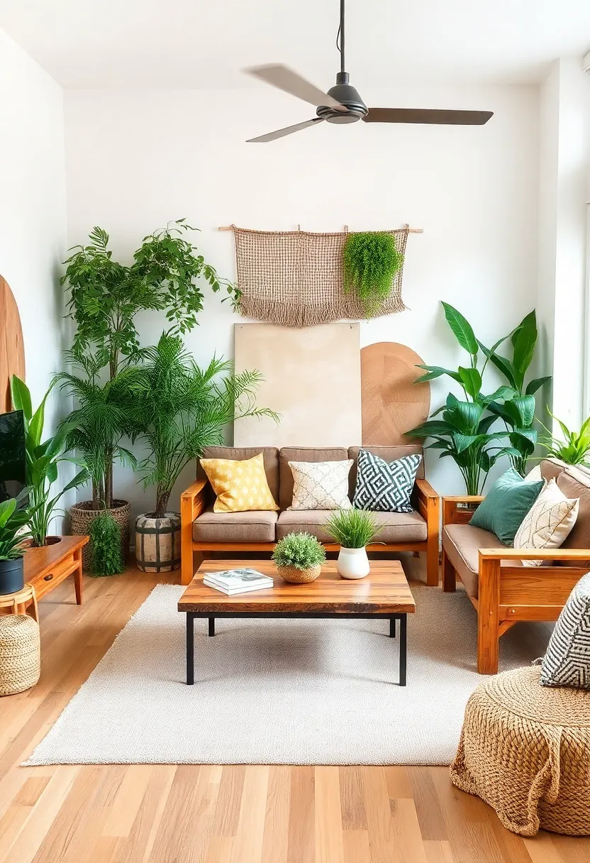 27 Cozy Living Room Ideas That Make Any Space Feel Inviting - 23. Eco-Friendly Decor