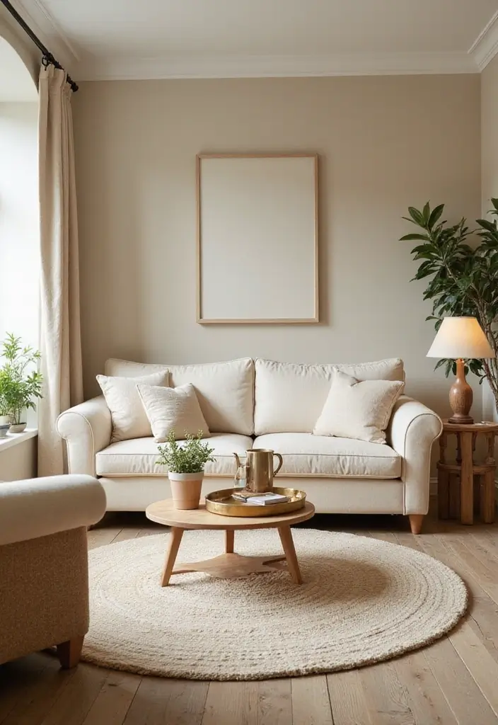27 Cream Living Room Decor Ideas That Feel Warm and Elegant - 27. Cream Color Accents on Furniture