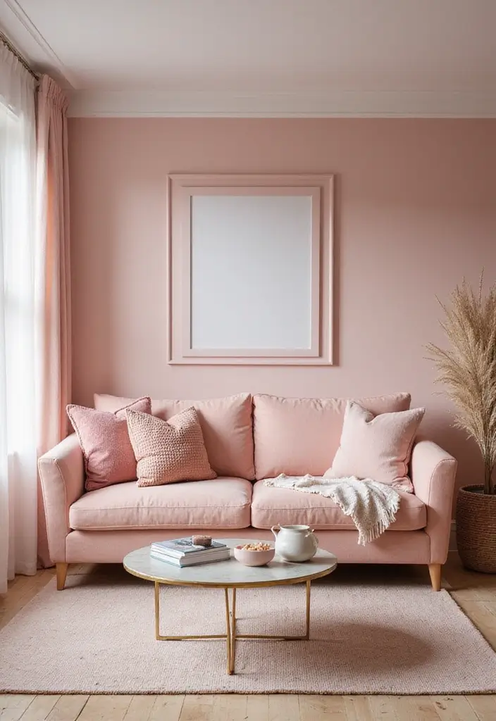 27 Fantasy Living Room Ideas That Feel Dreamlike and Unique - 10. Magical Millennial Pink