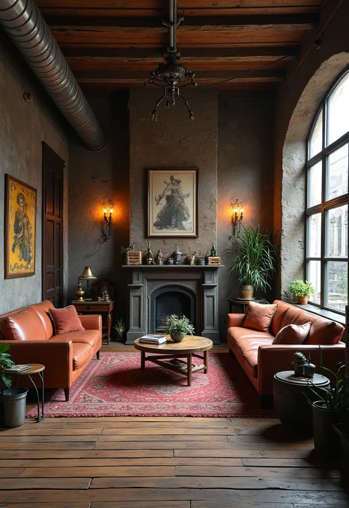 27 Fantasy Living Room Ideas That Feel Dreamlike and Unique - 11. Steampunk Fantasy