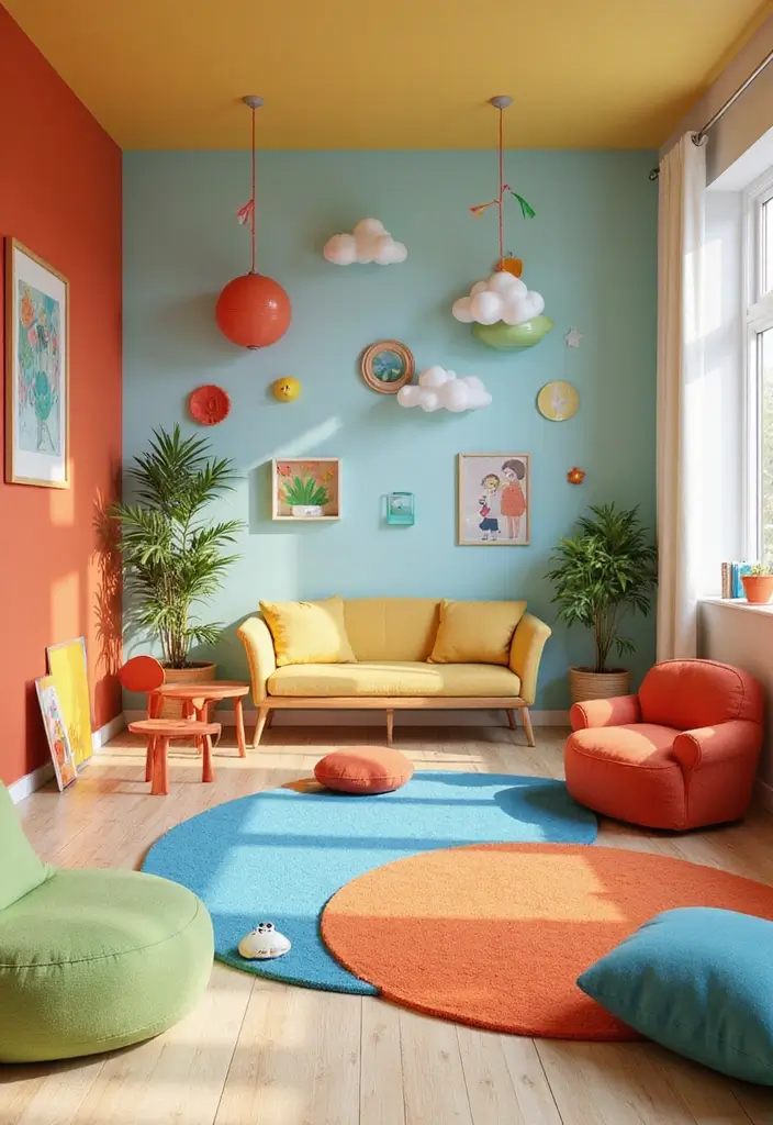 27 Fantasy Living Room Ideas That Feel Dreamlike and Unique - 22. Colorful Fantasy Playroom