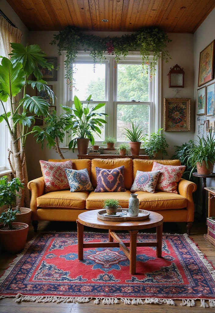 27 Fantasy Living Room Ideas That Feel Dreamlike and Unique - 6. Magical Bohemian Vibes