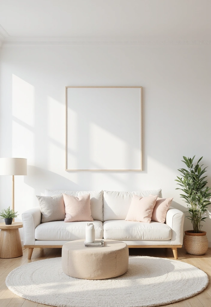 27 Fantasy Living Room Ideas That Feel Dreamlike and Unique - 7. Ethereal Minimalism