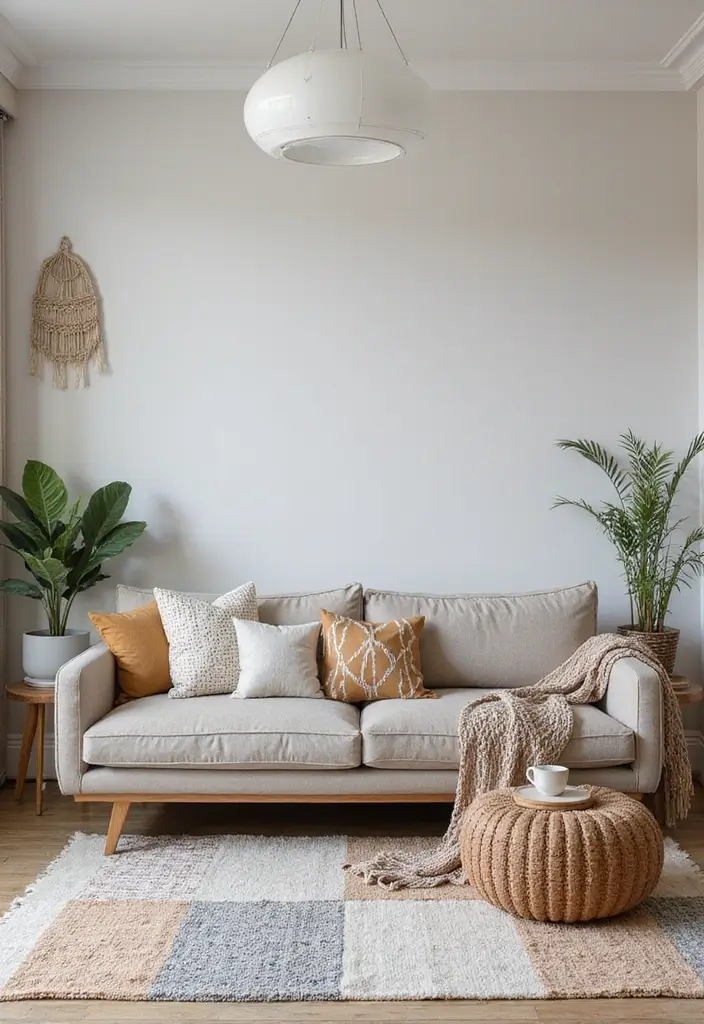 27 Girly Living Room Ideas Apartments That Look Cute and Modern - 12. Geometric Patterns