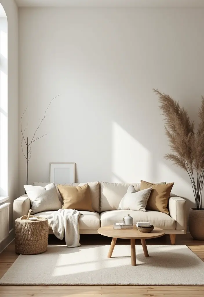 27 Girly Living Room Ideas Apartments That Look Cute and Modern - 17. Minimalist Touches