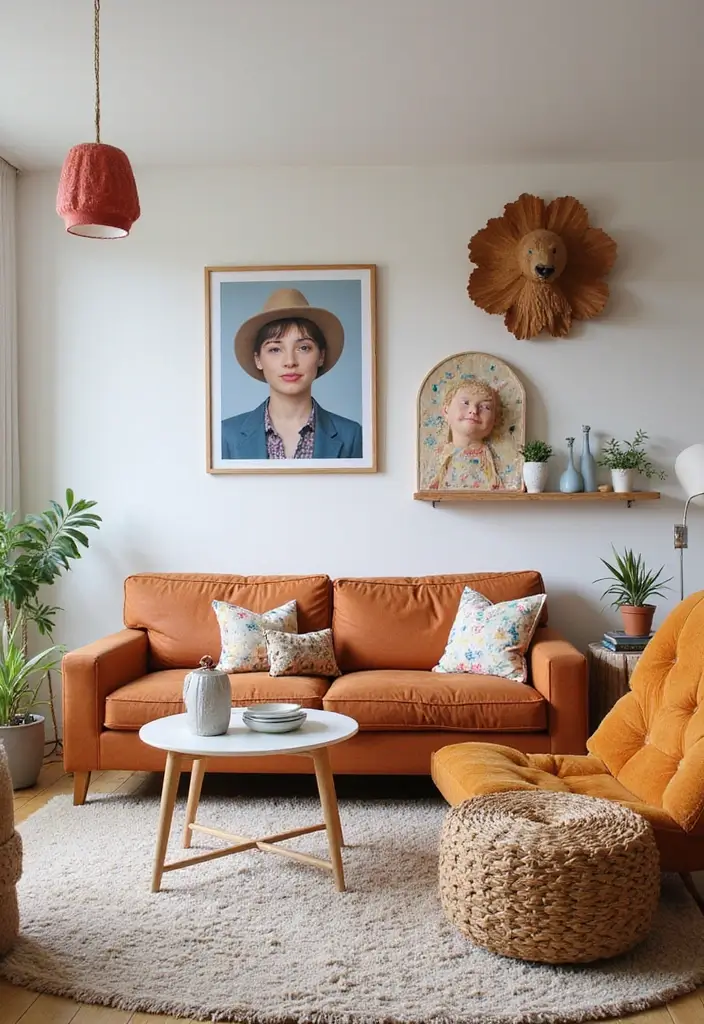 27 Girly Living Room Ideas Apartments That Look Cute and Modern - 27. Whimsical Decor Elements