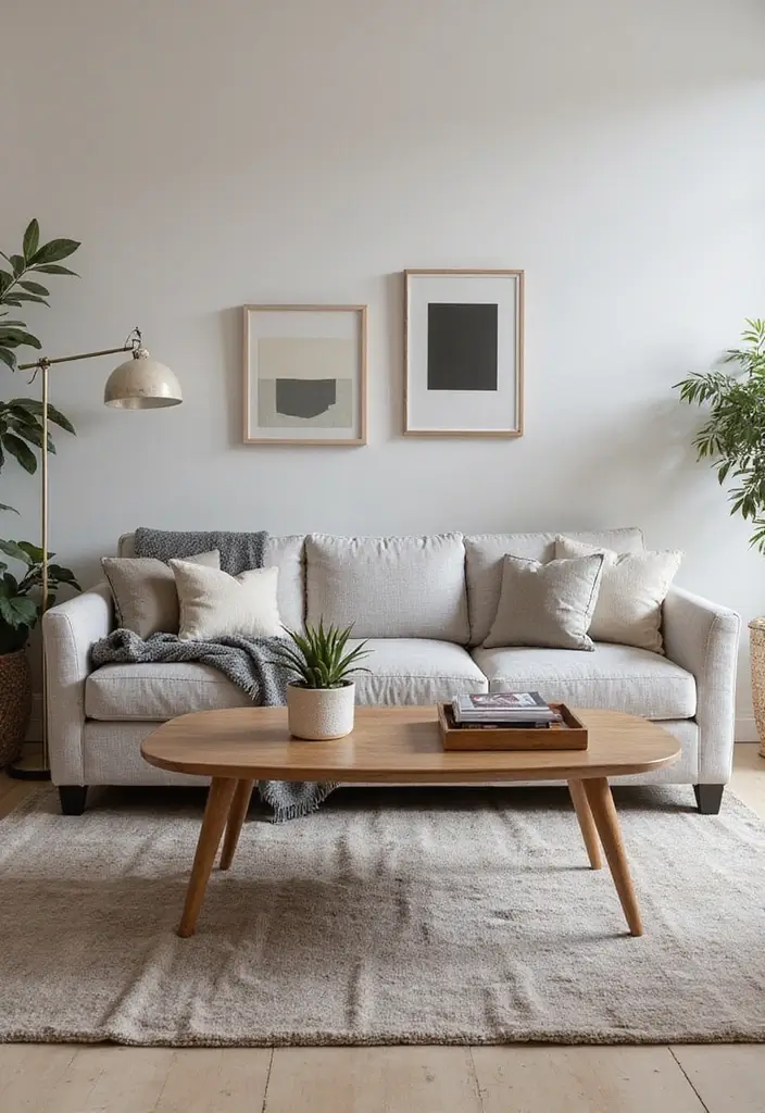 27 Gray and Tan Living Room Ideas That Feel Balanced and Neutral - 16. Gray and Tan Coffee Tables