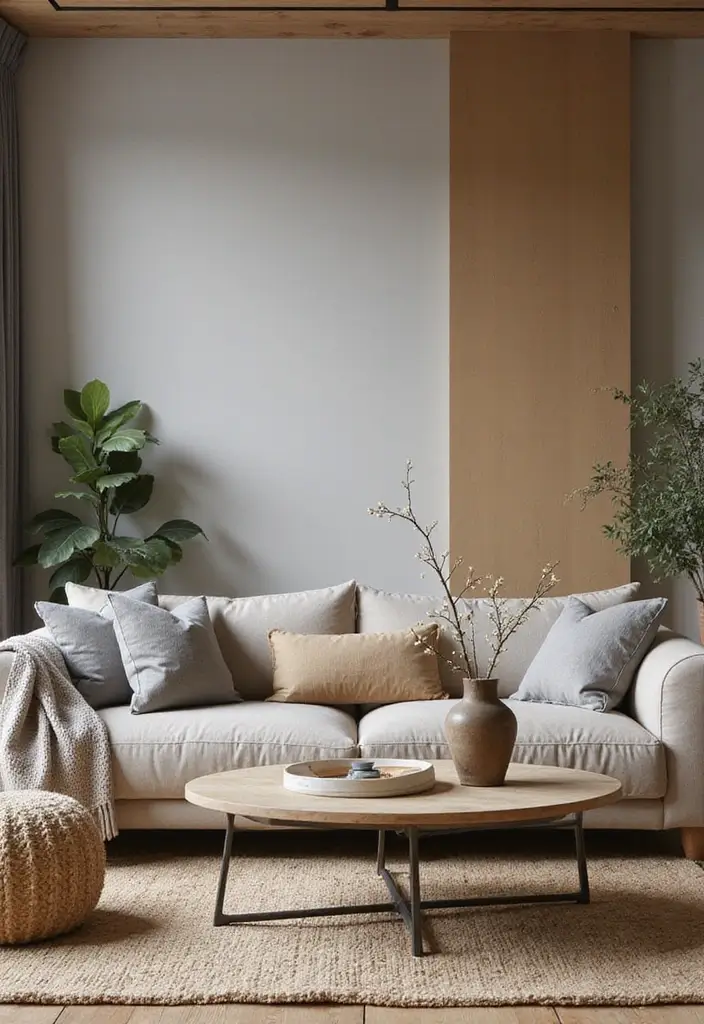 27 Gray and Tan Living Room Ideas That Feel Balanced and Neutral - 17. Layering Gray and Tan in Decor