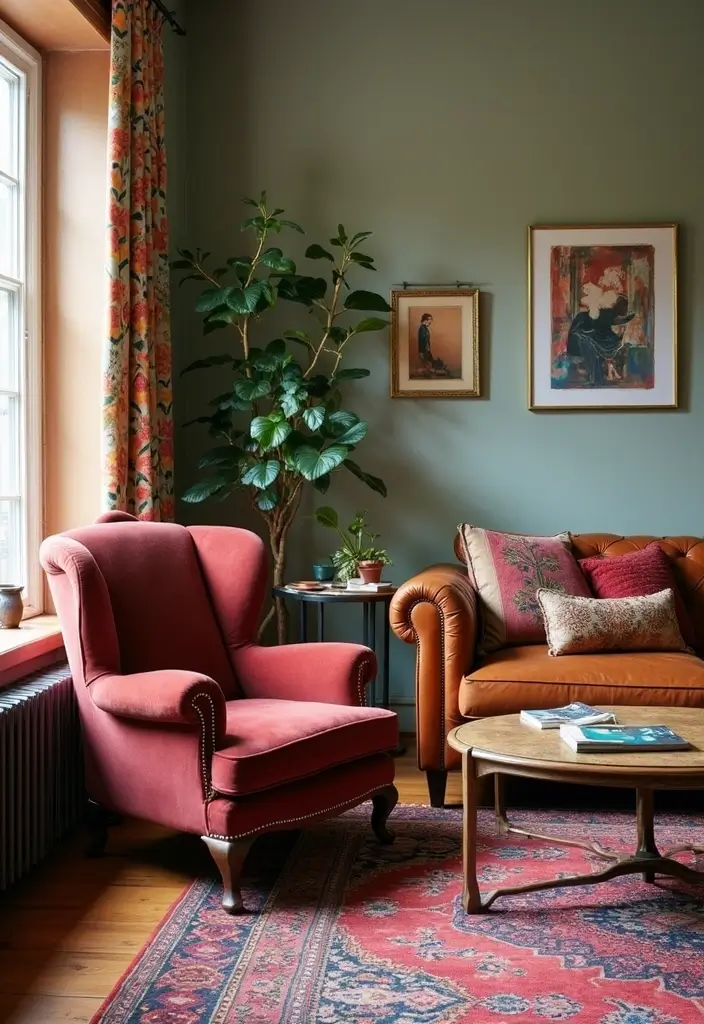 27 Living Rooms With Accent Chairs That Make a Statement - 2. Eclectic Mix-Match