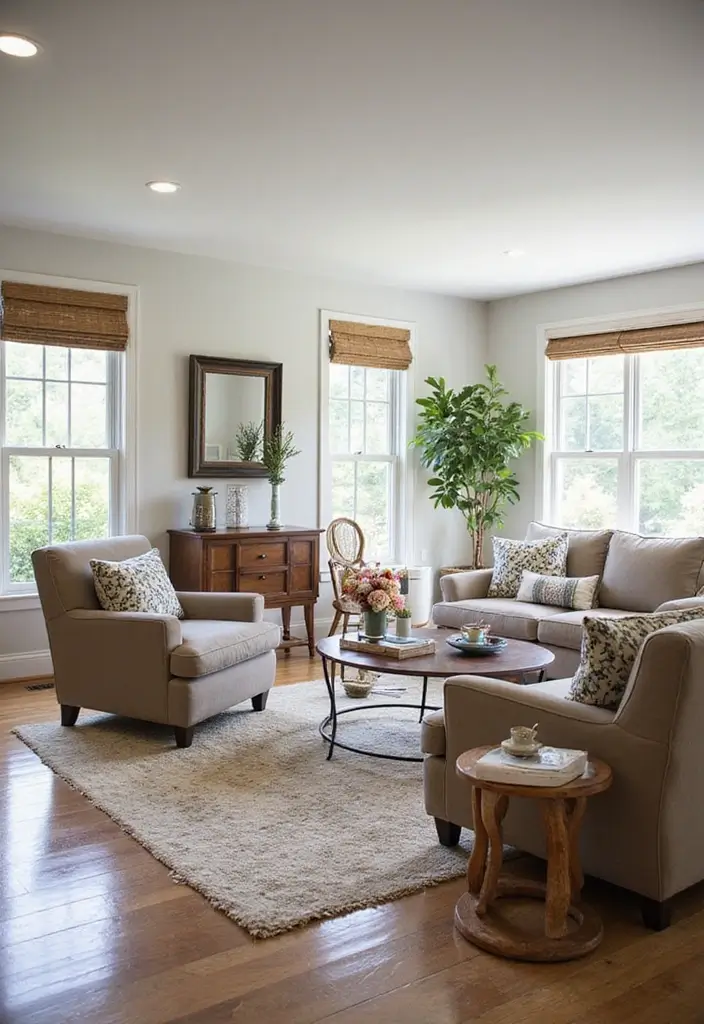 27 Living Rooms With Accent Chairs That Make a Statement - 23. Smart Arrangements