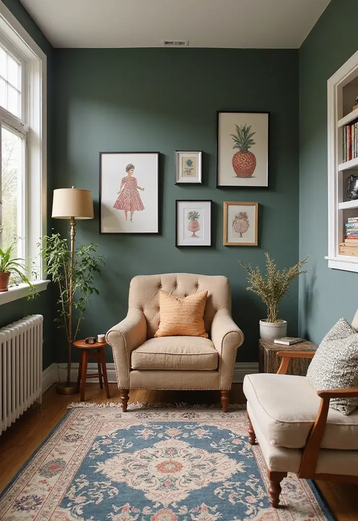 27 Living Rooms With Accent Chairs That Make a Statement - 27. Themed Spaces