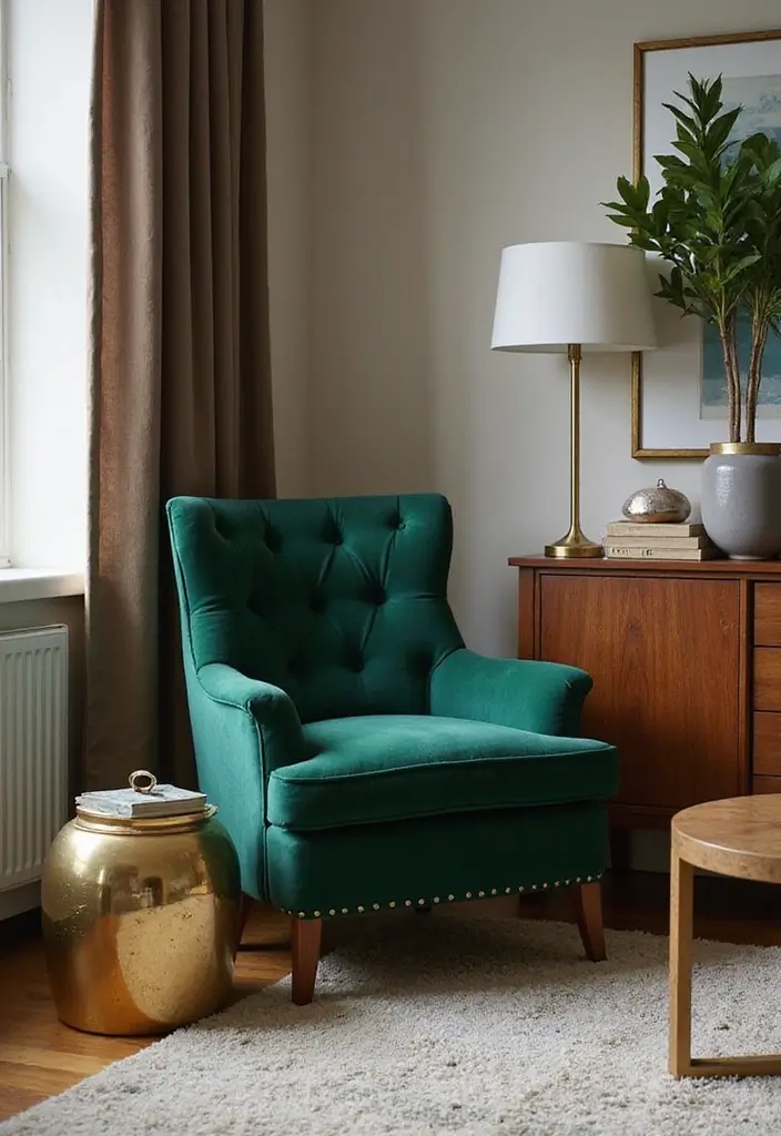 27 Living Rooms With Accent Chairs That Make a Statement - 4. Luxurious Materials