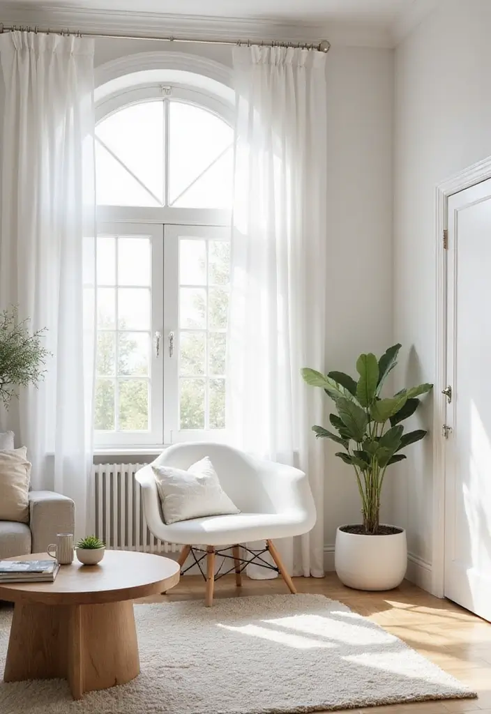 27 Living Rooms With Accent Chairs That Make a Statement - 6. Minimalist Chic