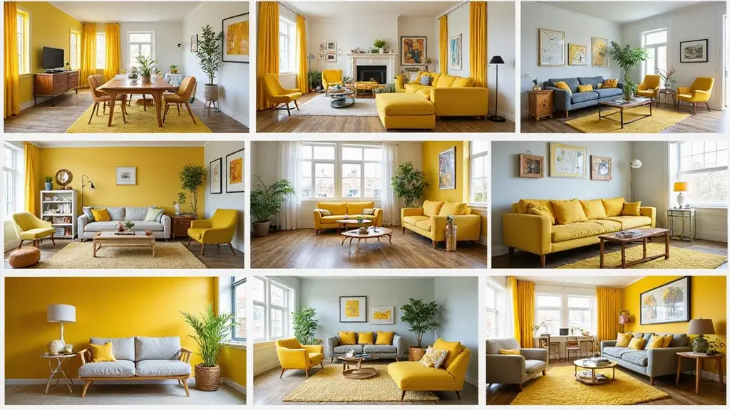 27 Living Rooms With Yellow Accents That Feel Bright and Cheerful