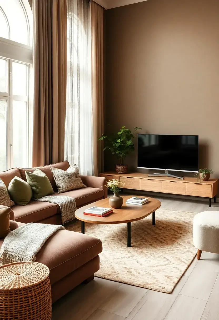 27 Organic Neutral Living Room Ideas That Feel Calm and Minimal - 10. Earthy Color Palette