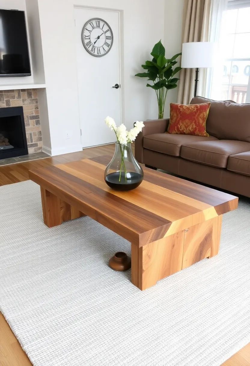 27 Organic Neutral Living Room Ideas That Feel Calm and Minimal - 21. Stylish Coffee Tables