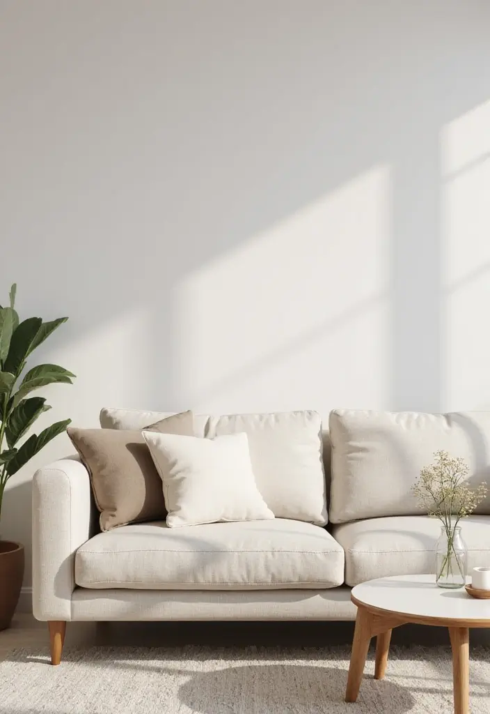 27 Organic Neutral Living Room Ideas That Feel Calm and Minimal - 9. Neutral Furniture Choices