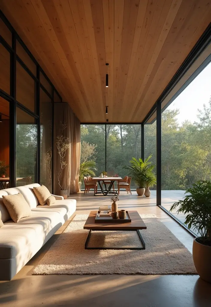 27 Southwest Living Room Decor Ideas That Feel Warm and Rustic - 17. Indoor-Outdoor Flow