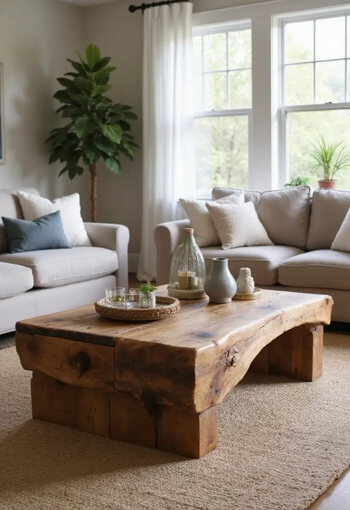 27 Southwest Living Room Decor Ideas That Feel Warm and Rustic - 19. Stylish Coffee Tables