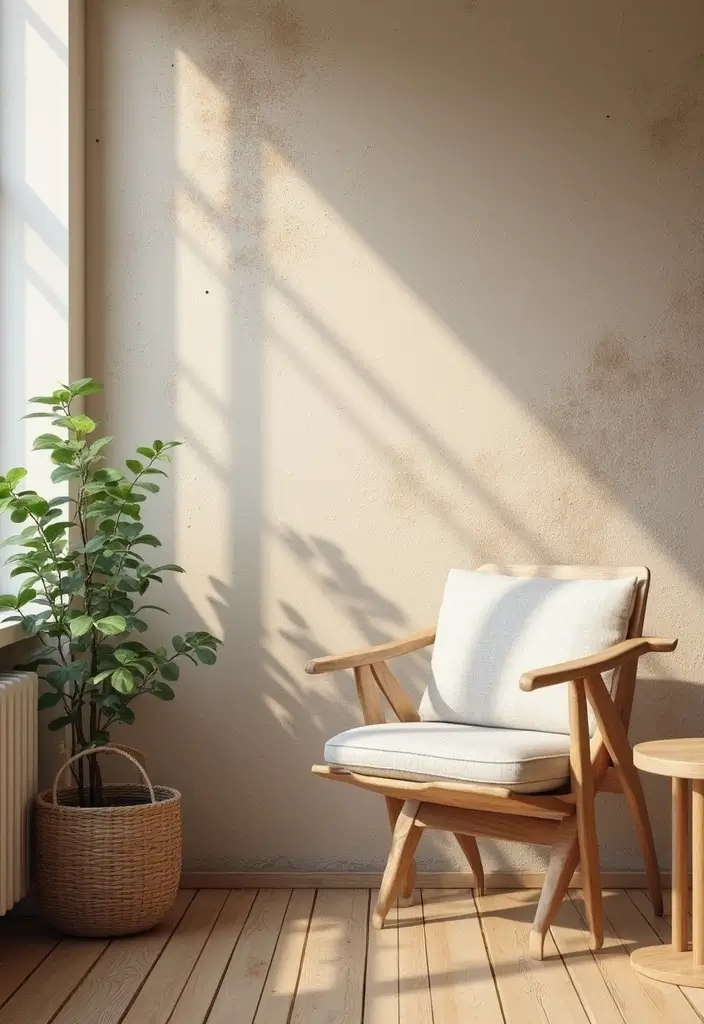 27 Southwest Living Room Decor Ideas That Feel Warm and Rustic - 20. Nuanced Wall Treatments