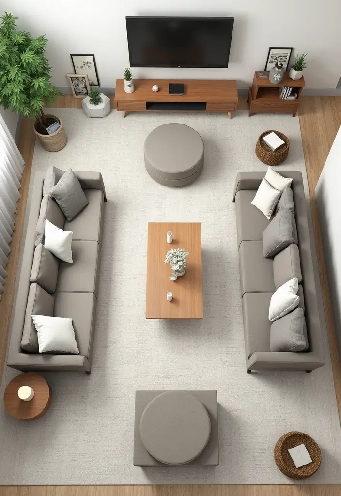 28 Country Modern Living Room Ideas That Blend Rustic and Sleek - 18. Functional Layouts