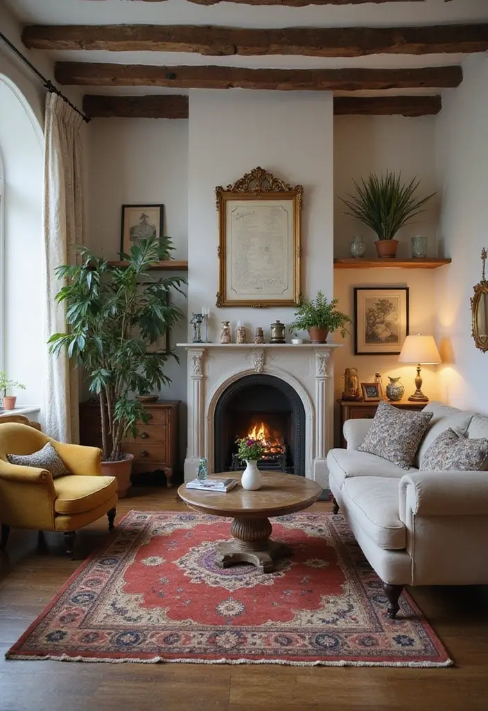 28 Funky Living Room Ideas That Add Character and Fun - 18. A Mix of Old and New