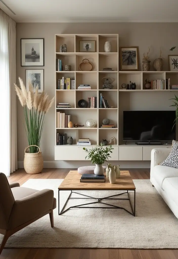 28 Funky Living Room Ideas That Add Character and Fun - 21. Creative Room Dividers