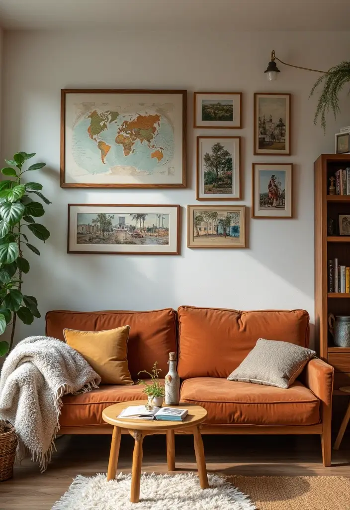 28 Funky Living Room Ideas That Add Character and Fun - 23. Personal Touches and Memories