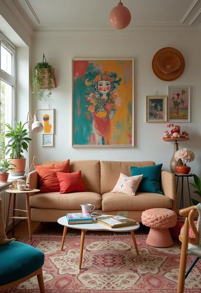 28 Funky Living Room Ideas That Add Character and Fun - 26. Embrace Quirkiness