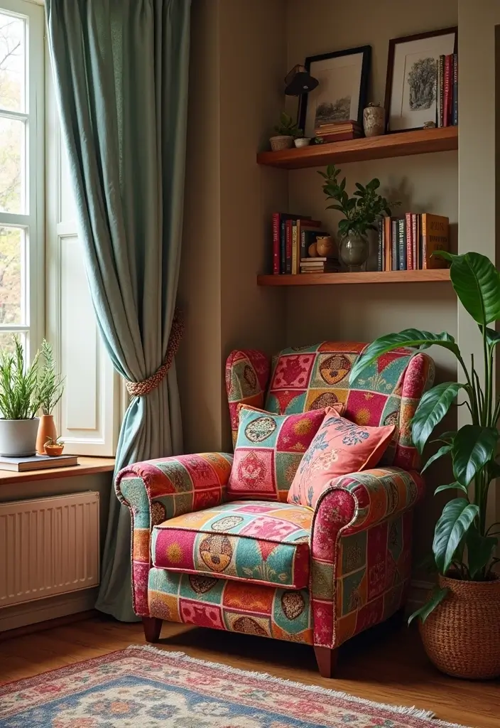 28 Funky Living Room Ideas That Add Character and Fun - 28. A Cozy Reading Nook