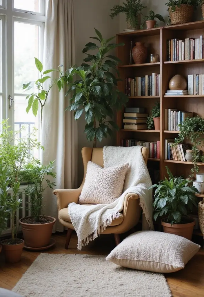 28 Girl Living Room Ideas That Feel Feminine and Stylish - 23. Cozy Nooks