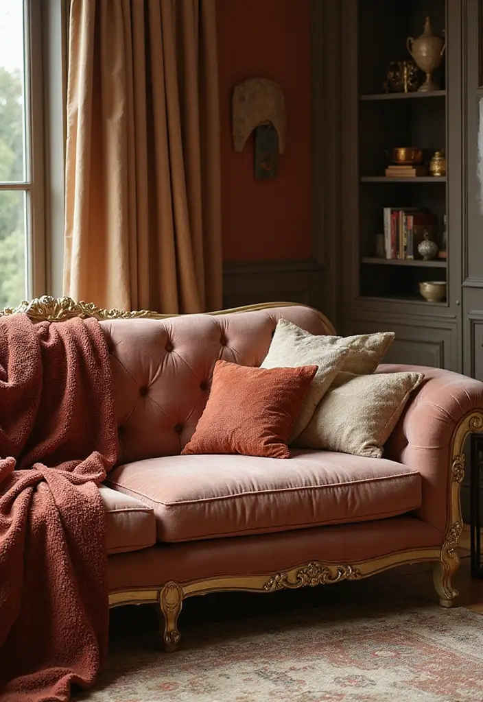 28 Girl Living Room Ideas That Feel Feminine and Stylish - 9. Luxurious Textures