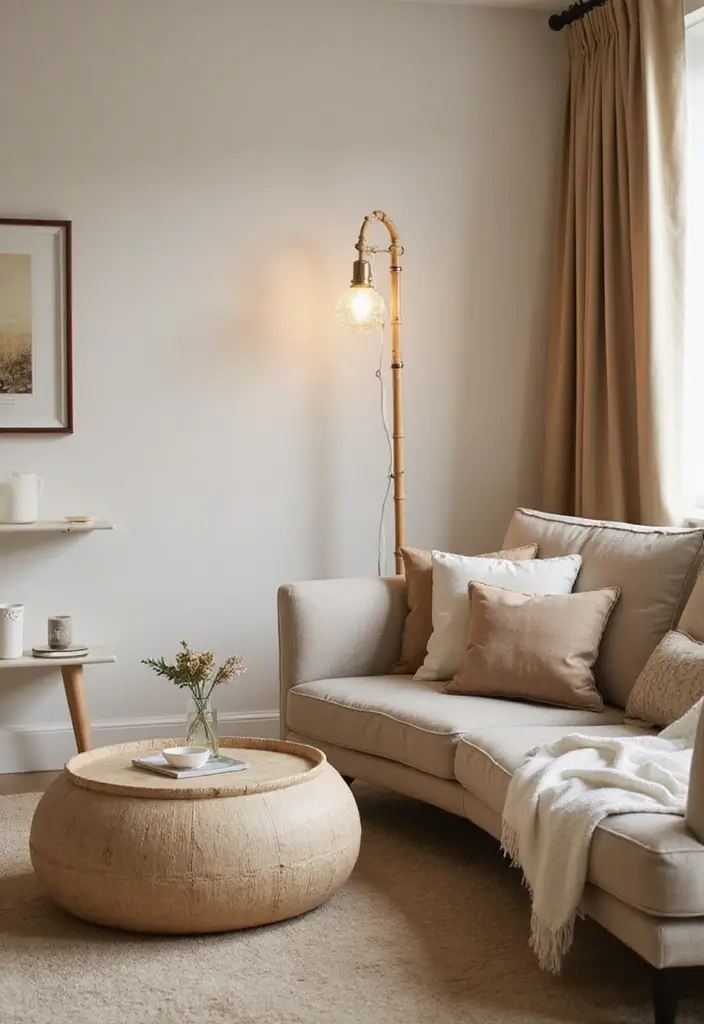 28 Living Room Floor Lamp Ideas That Add Light and Personality - 3. Bamboo Floor Lamps