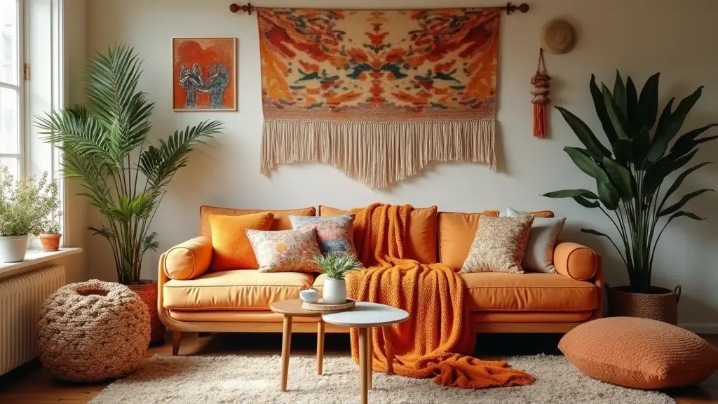 28 Living Room Orange Accents That Add Warmth and Energy