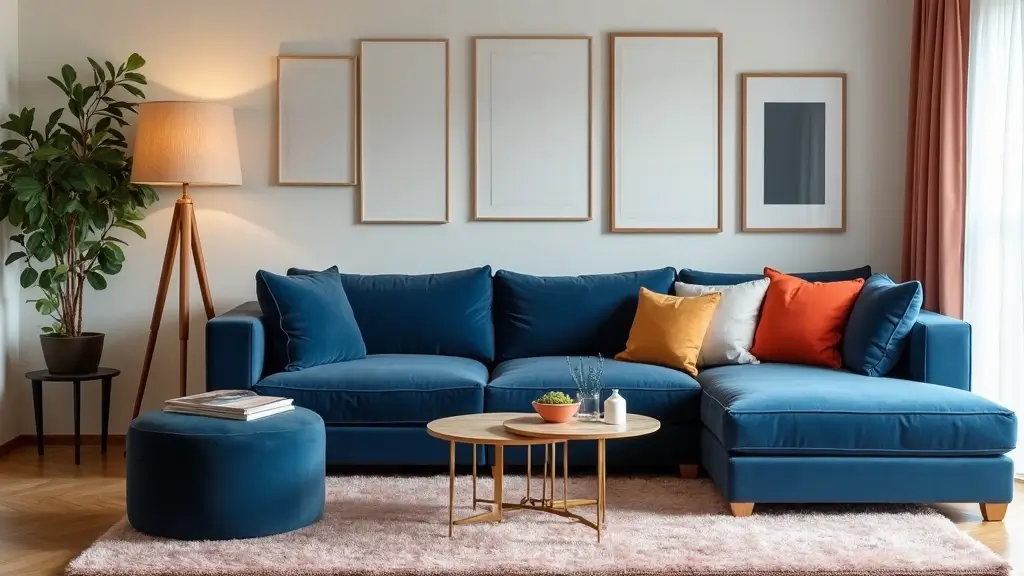 28 Navy Blue Sectional Living Room Ideas That Look Bold and Modern