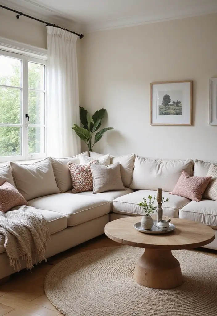 28 Sectional Living Room Ideas That Maximize Seating and Style - 1. The Cozy L-Shaped Sectional