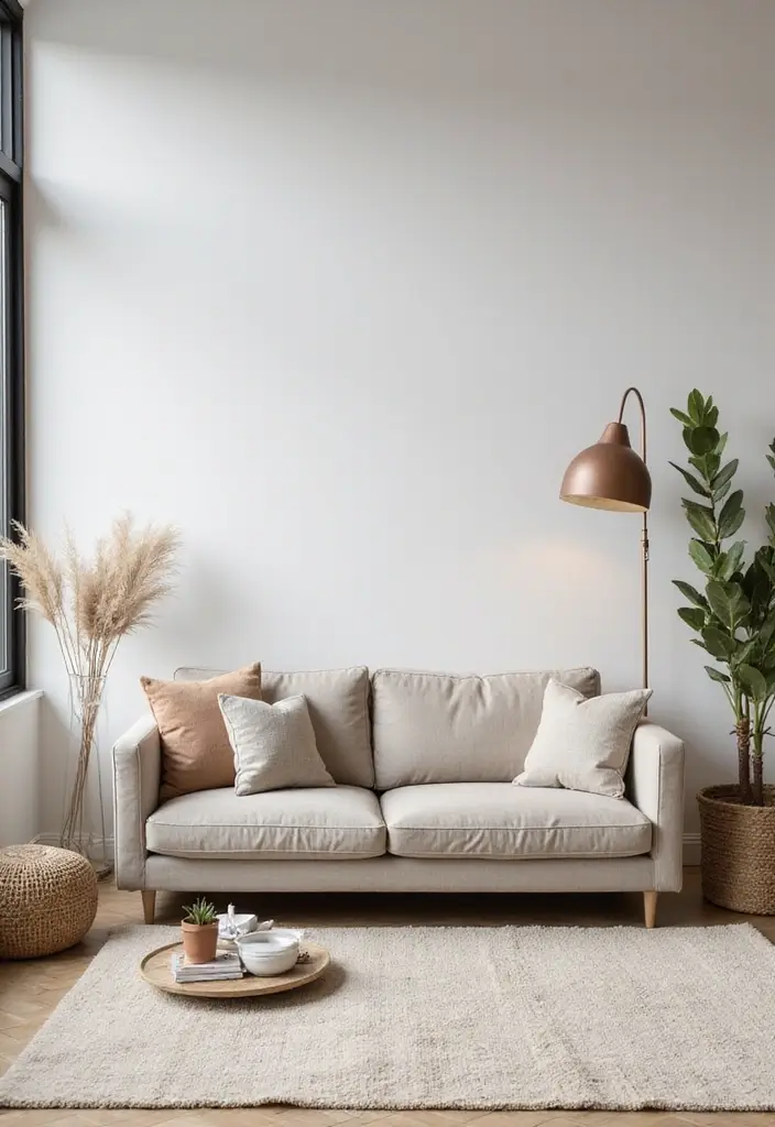 28 Sectional Living Room Ideas That Maximize Seating and Style - 5. Compact Sectional with Minimalist Design