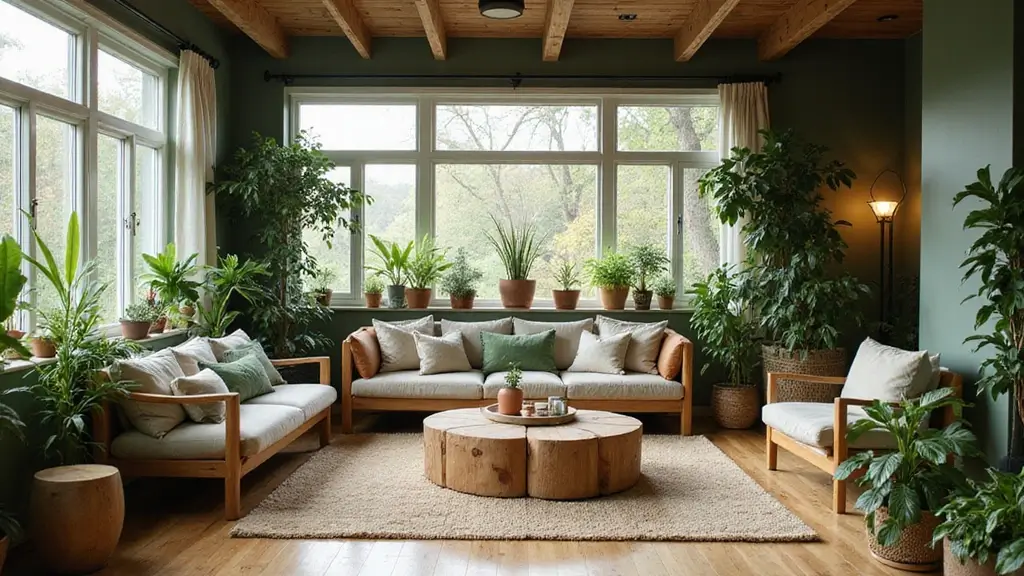 29 Earthy Green Living Room Ideas That Bring Peaceful Vibes