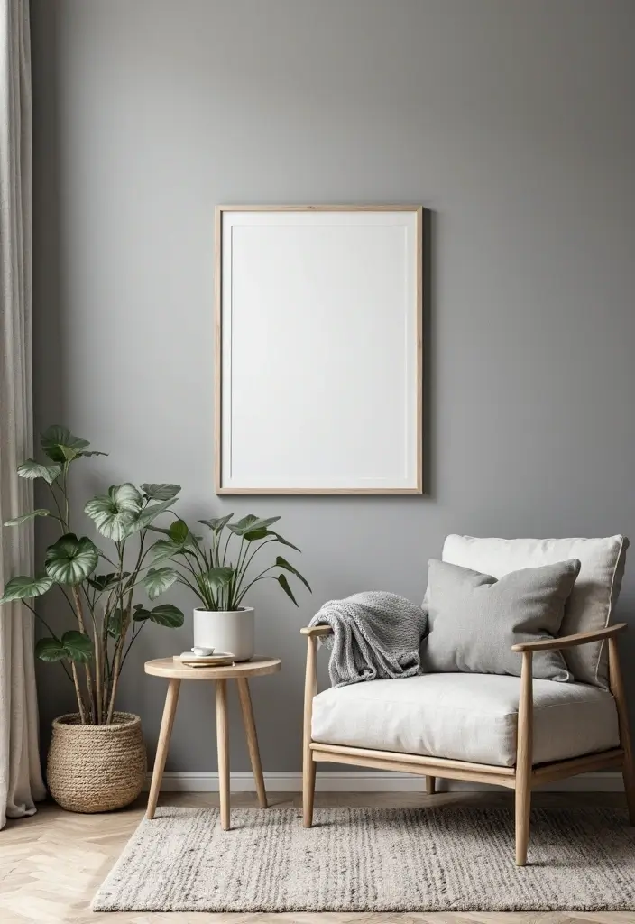 29 Grey Small Living Room Ideas That Feel Spacious and Light - 23. Portable Decor