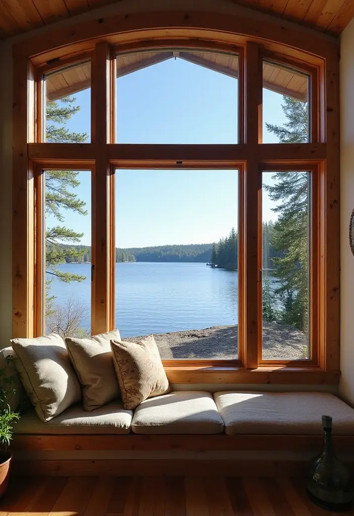 29 Lake House Living Room Ideas That Bring the Outdoors In - 1. Embrace Large Windows